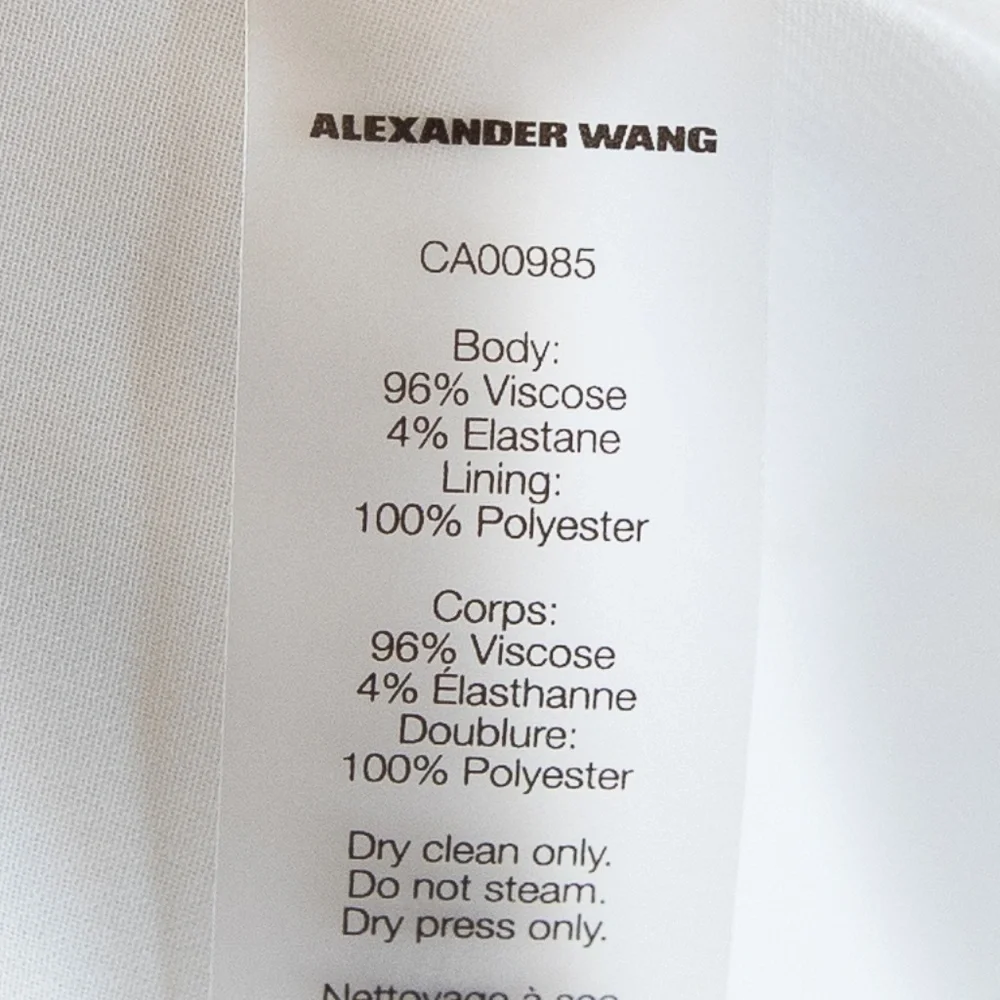 T by Alexander Wang Chain Stretch Crepe Slipdress - Picture 9 of 9